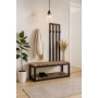 Ławka Metalowa Z Wieszakiem Loft Siedzisko Drewno Lite Dąb LM-90 Rozmiary od 50 cm do 200 cm